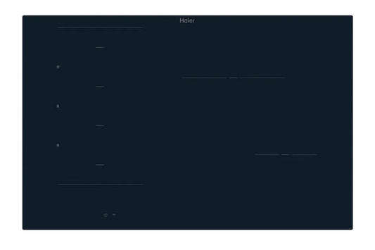 Haier Series 4 Induction Hob | HAMTB86IRCS | Black
