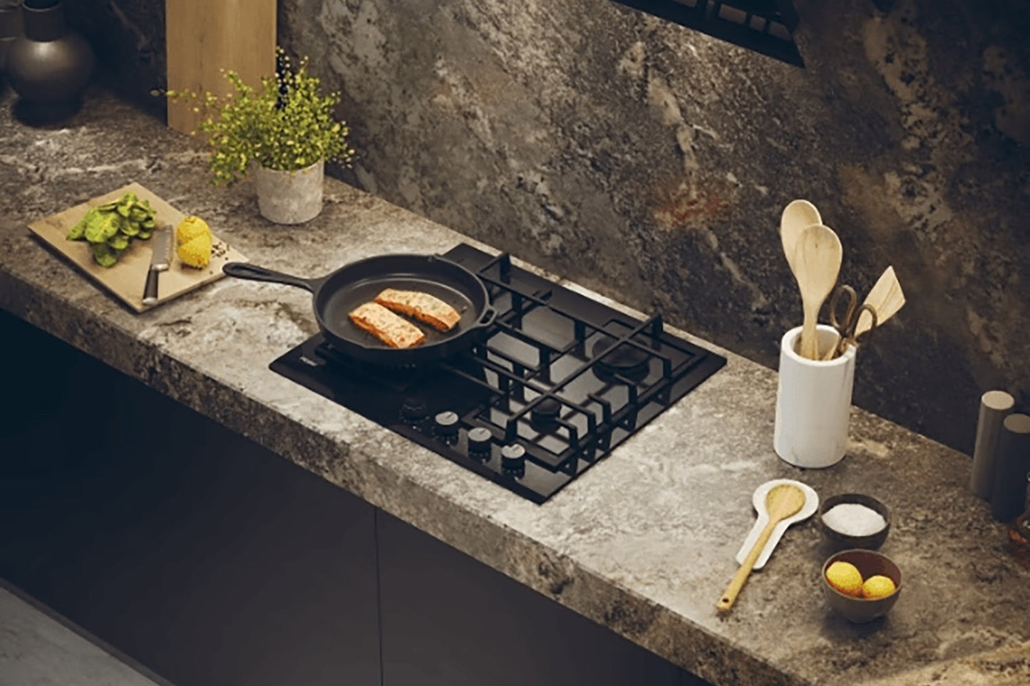 Haier Series 4 Glass Gas Hob | HAVG6BF4TBPB