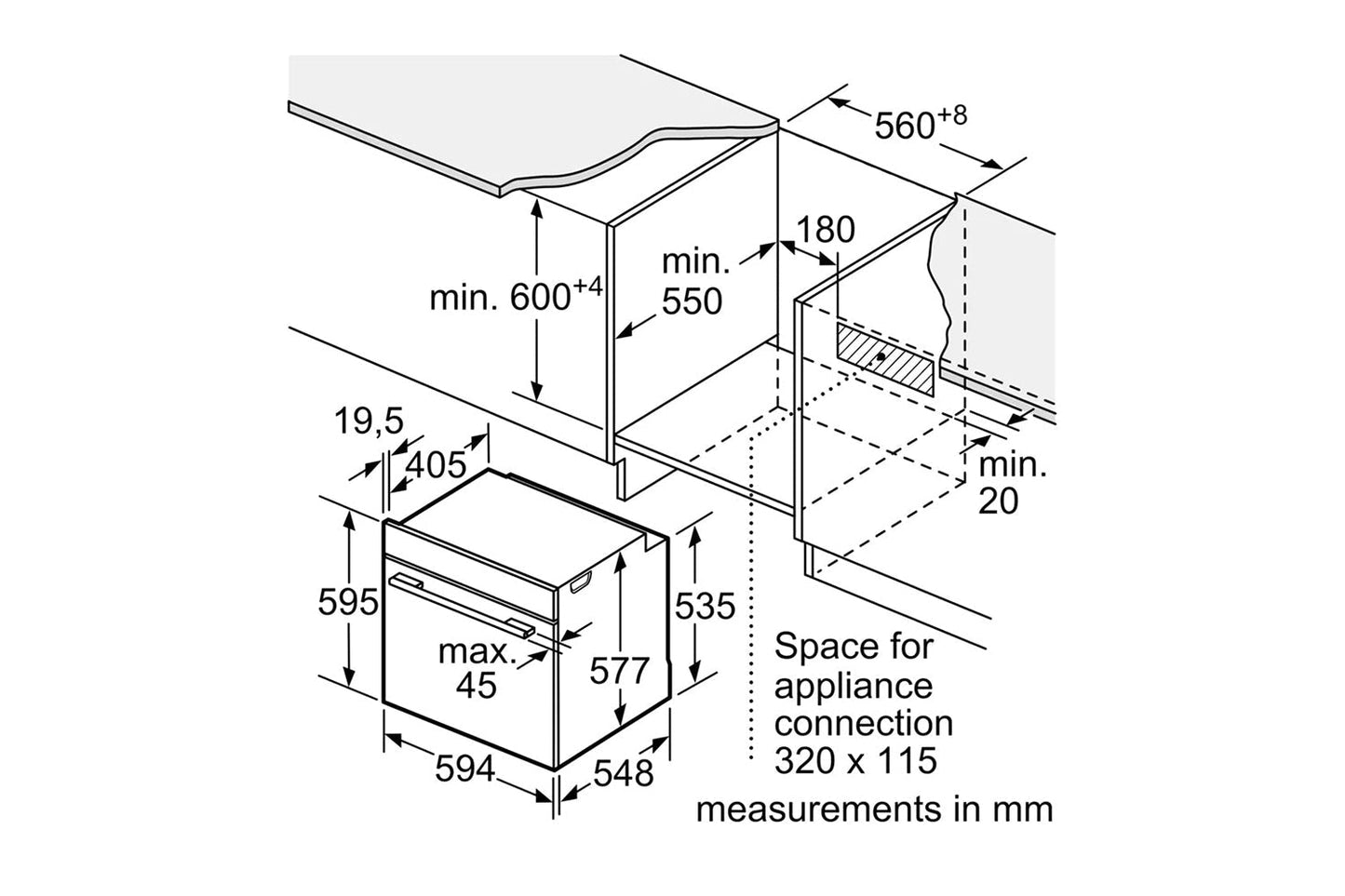 Bosch Series 8 Built-in Single oven | HBG7741B1B