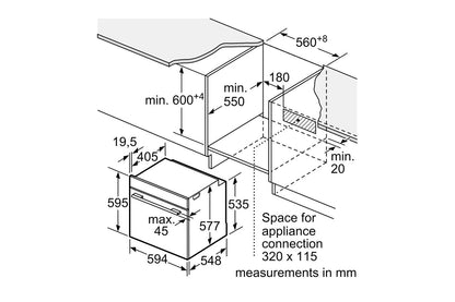 Bosch Series 8 Built-in Single oven | HBG7741B1B