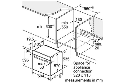 Bosch Series 4 Built-in Single Oven | HBS534BS0B