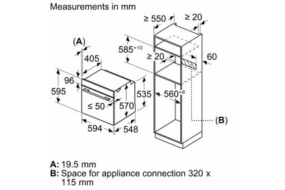 Bosch Series 4 Built-in Single Oven | HBS534BS0B