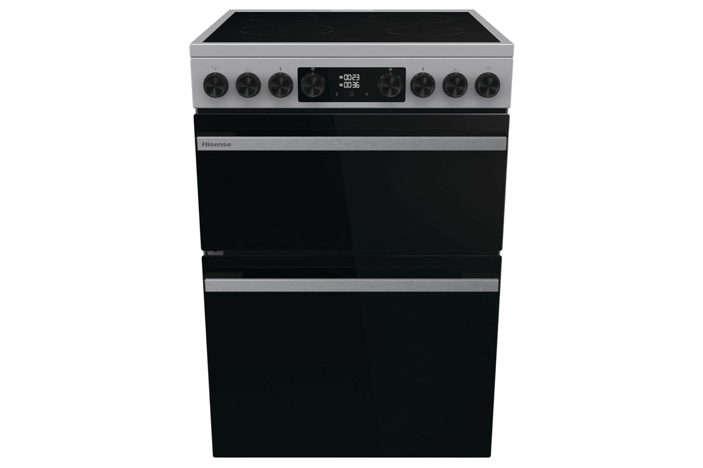 Hisense 60cm Freestanding Double Oven Electric Cooker | HDCEC6C20X | Stainless Steel