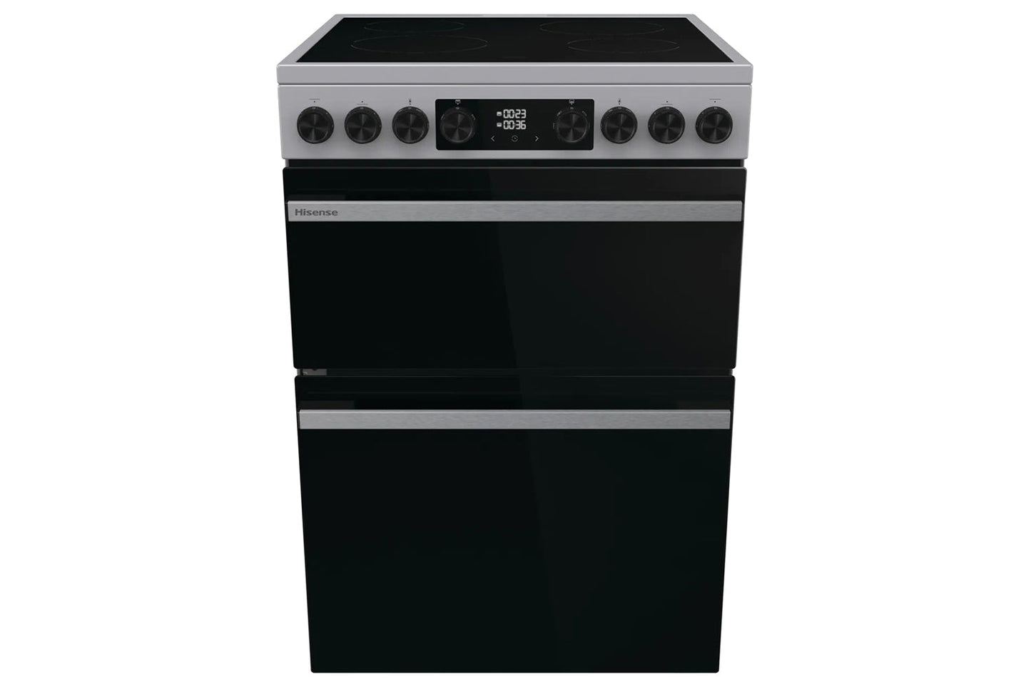 Hisense 60cm Freestanding Double Oven Electric Cooker | HDCEC6C20X | Stainless Steel