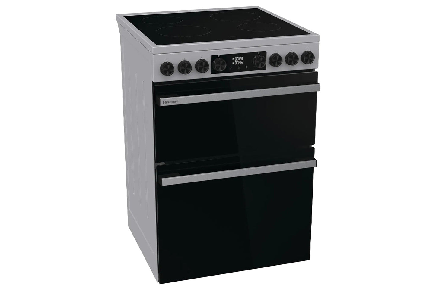 Hisense 60cm Freestanding Double Oven Electric Cooker | HDCEC6C20X | Stainless Steel