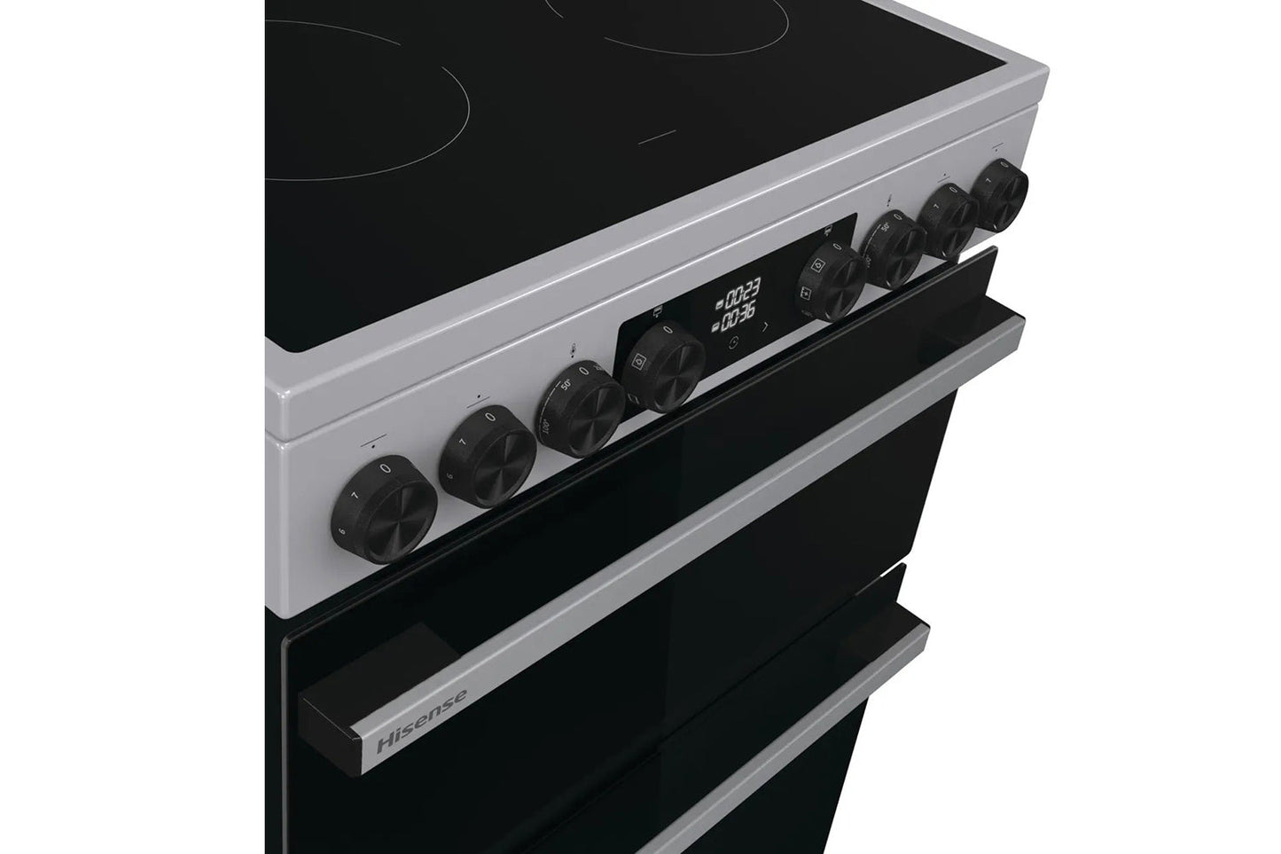 Hisense 60cm Freestanding Double Oven Electric Cooker | HDCEC6C20X | Stainless Steel