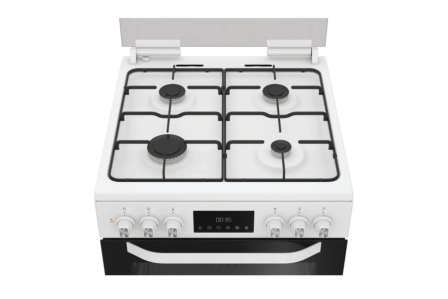 Hotpoint 60cm Double Oven Dual Fuel Cooker | HDD6GDC2W | White