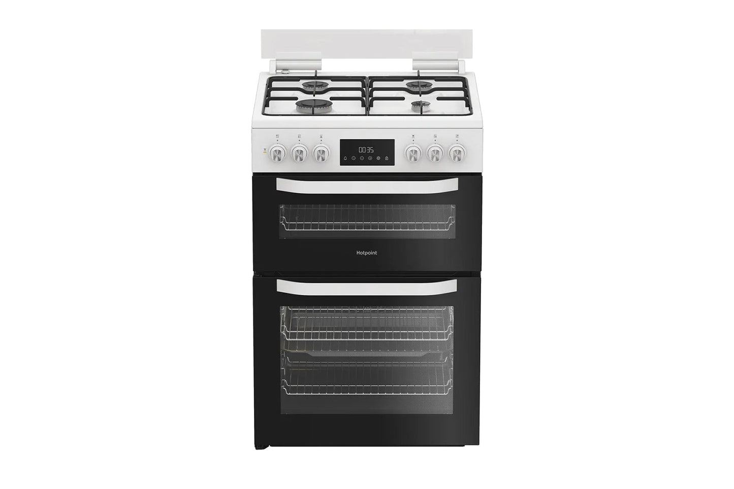 Hotpoint 60cm Double Oven Dual Fuel Cooker | HDD6GDC2W | White