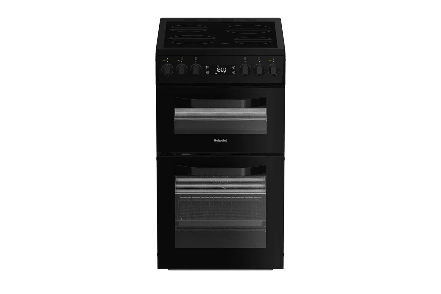 Hotpoint 50cm Double Oven Electric Cooker | HDE5VDCB | Black