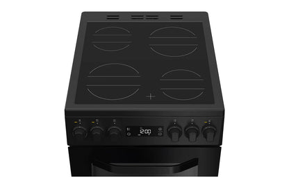 Hotpoint 50cm Double Oven Electric Cooker | HDE5VDCB | Black