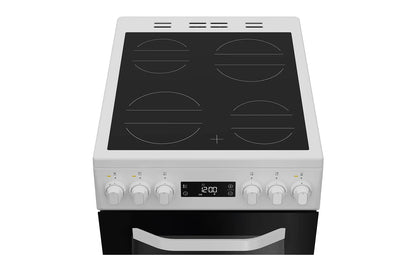 Hotpoint 50cm Double Oven Electric Cooker | HDE5VDCW | White
