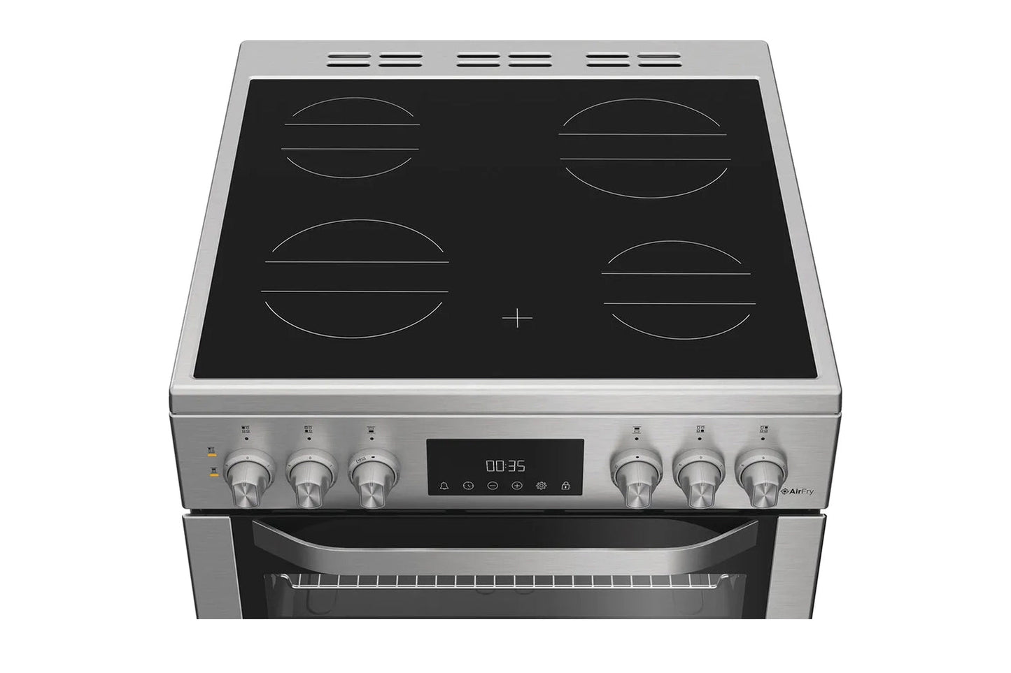 Hotpoint 60cm Double Oven Electric Cooker | HDE6VDCAX | Stainless Steel