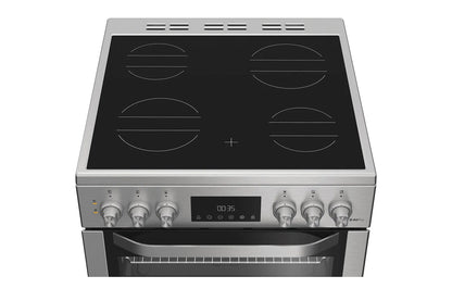 Hotpoint 60cm Double Oven Electric Cooker | HDE6VDCAX | Stainless Steel