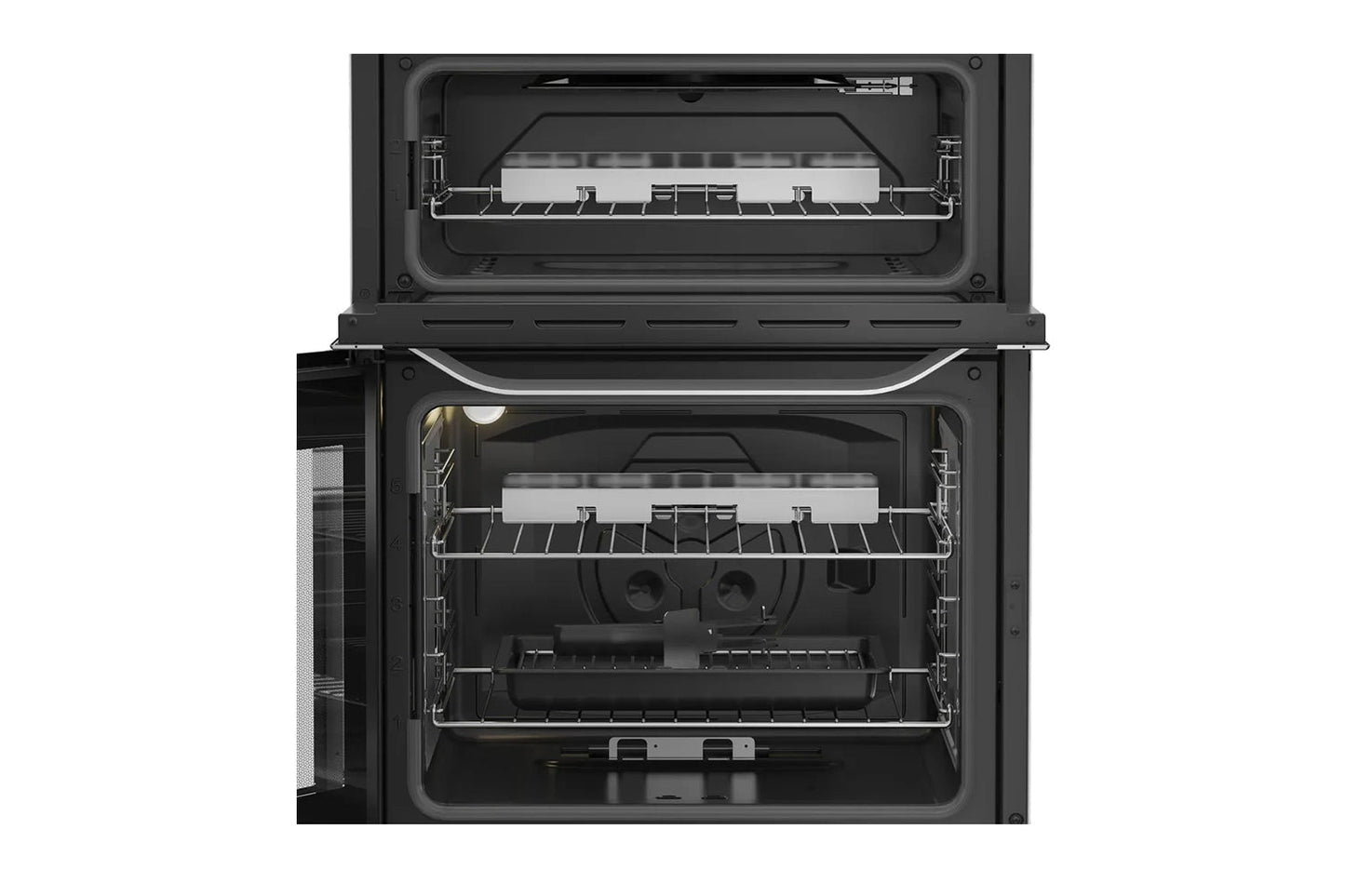 Hotpoint 60cm Double Oven Gas Cooker with Glass Lid | HDG6GDCX | Stainless Steel