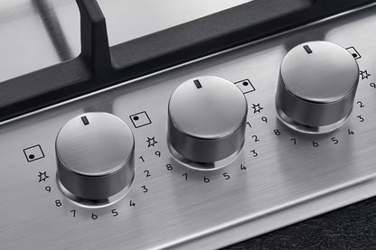 AEG 6000 Series 60cm 4 Burner Gas Hob | HGB64420YM | Stainless Steel