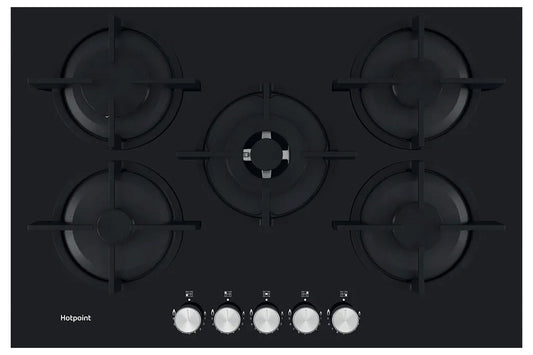Hotpoint 73cm Built-in Gas Hob | HGS72SBK | Black