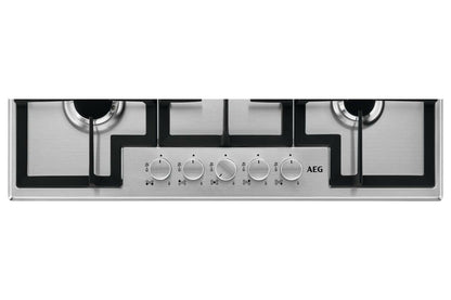 AEG 75cm Slim line 5 Burner Gas Hob | HGX75400SM | Stainless Steel