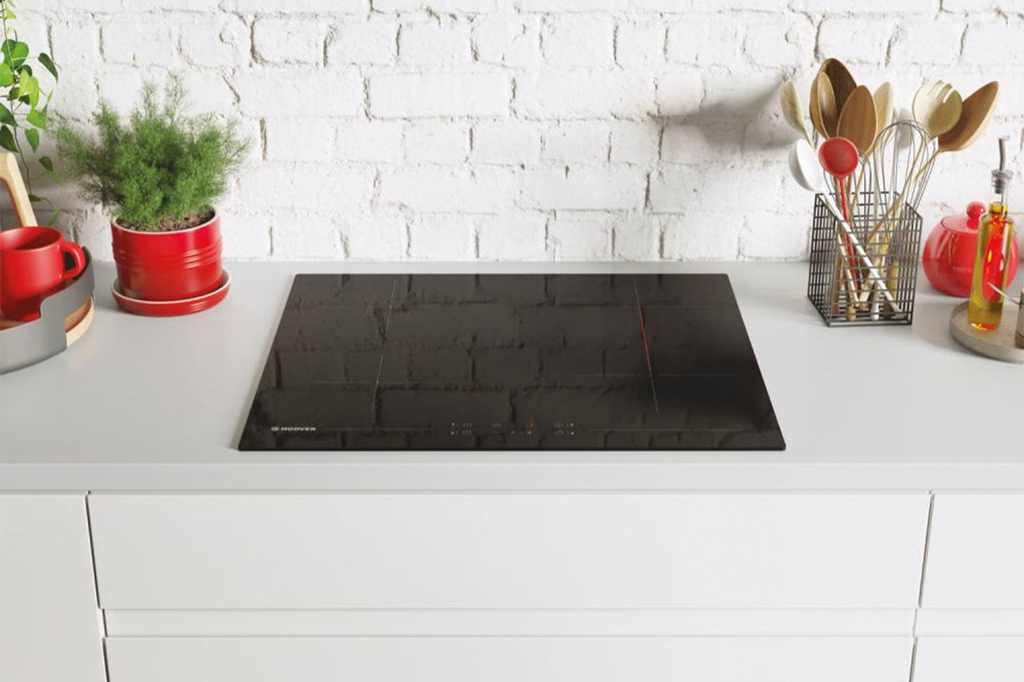 Hoover 60cm 4 Zone Ceramic Hob | HH64BVT | Black