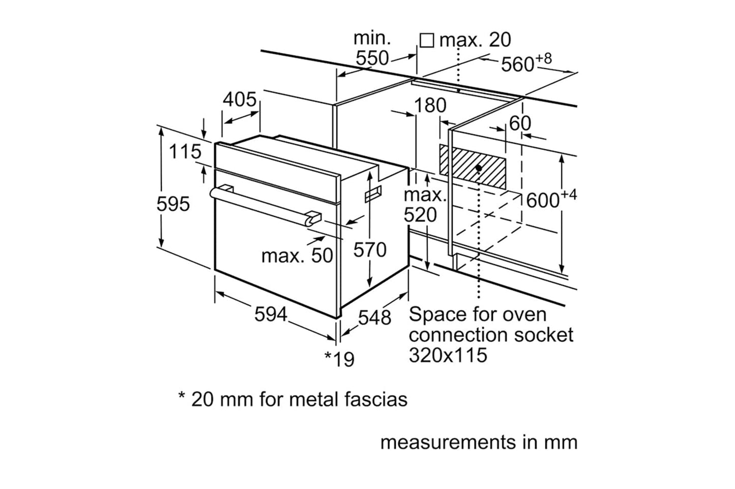 Bosch Series 2 Built-in Single Oven | HHF113BA0B