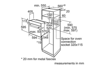 Bosch Series 2 Built-in Single Oven | HHF113BA0B