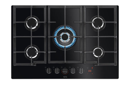 AEG 8000 Series 75cm Built-in Gas Hob | HKB75450NB