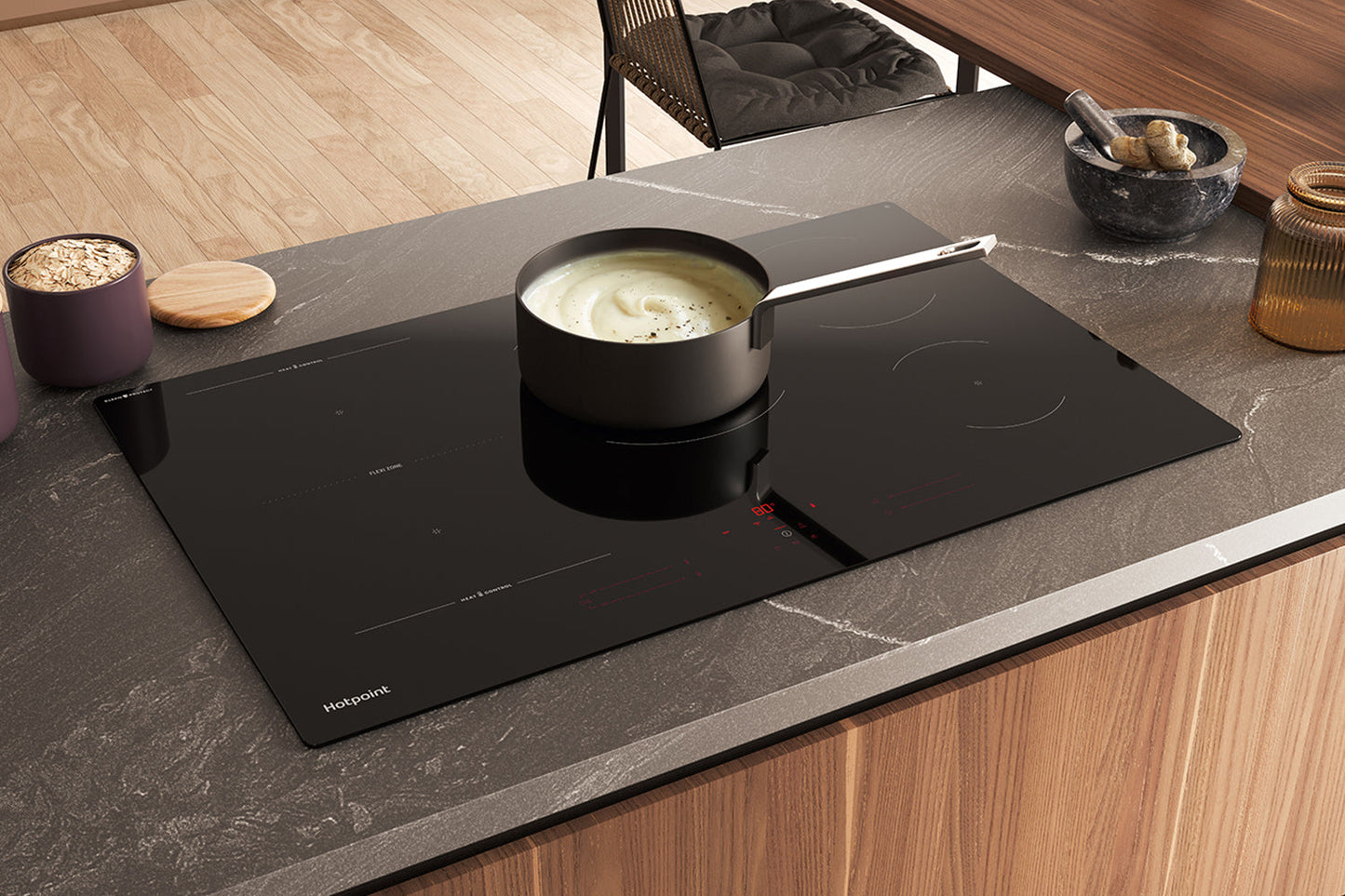Hotpoint 80cm Built-in Induction Hob | HTX8017DCF2