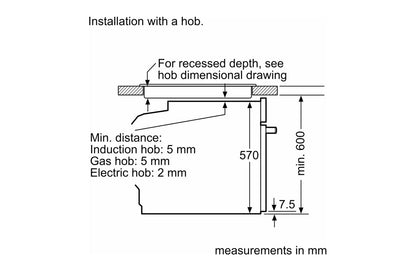 Bosch Series 4 Built-in Oven with Steam Function | HQA574BS3B