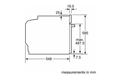 Bosch Series 4 Built-in Oven with Steam Function | HQA574BS3B