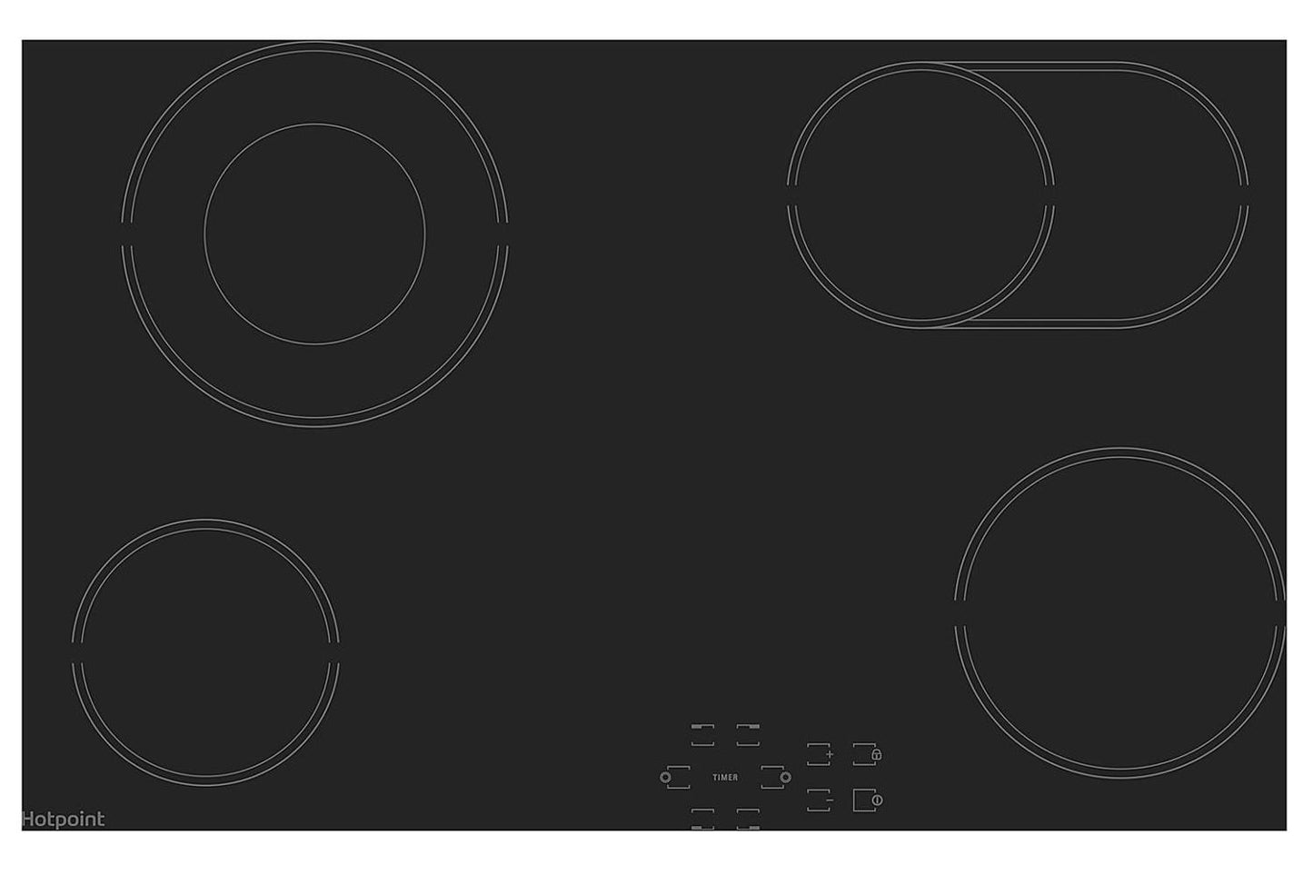 Hotpoint 77cm Built-in Electric Ceramic Hob | HR724BH | Black