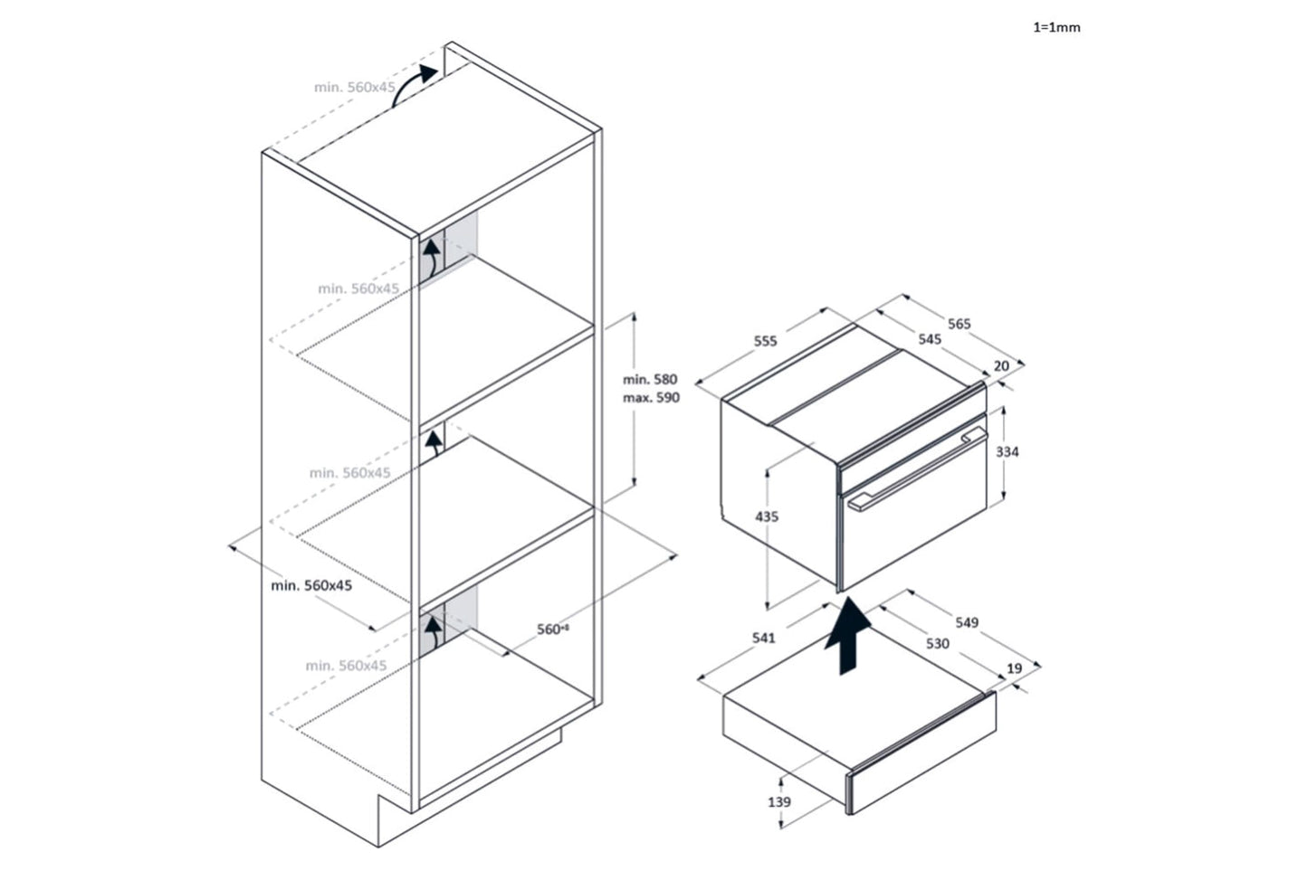 Haier Warming Drawer | HWD14ID6E | Black