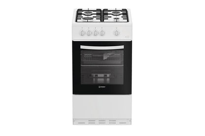 Indesit 50cm Freestanding Gas Single Cooker | I5G1KMW | White