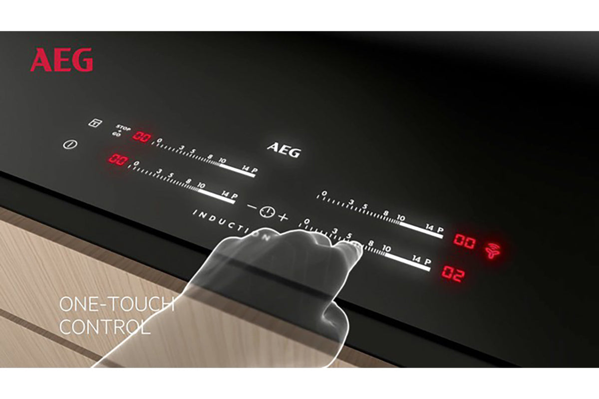 AEG 7000 SenseBoil 80cm 4 Zone Induction Hob | IAE84421FB | Black