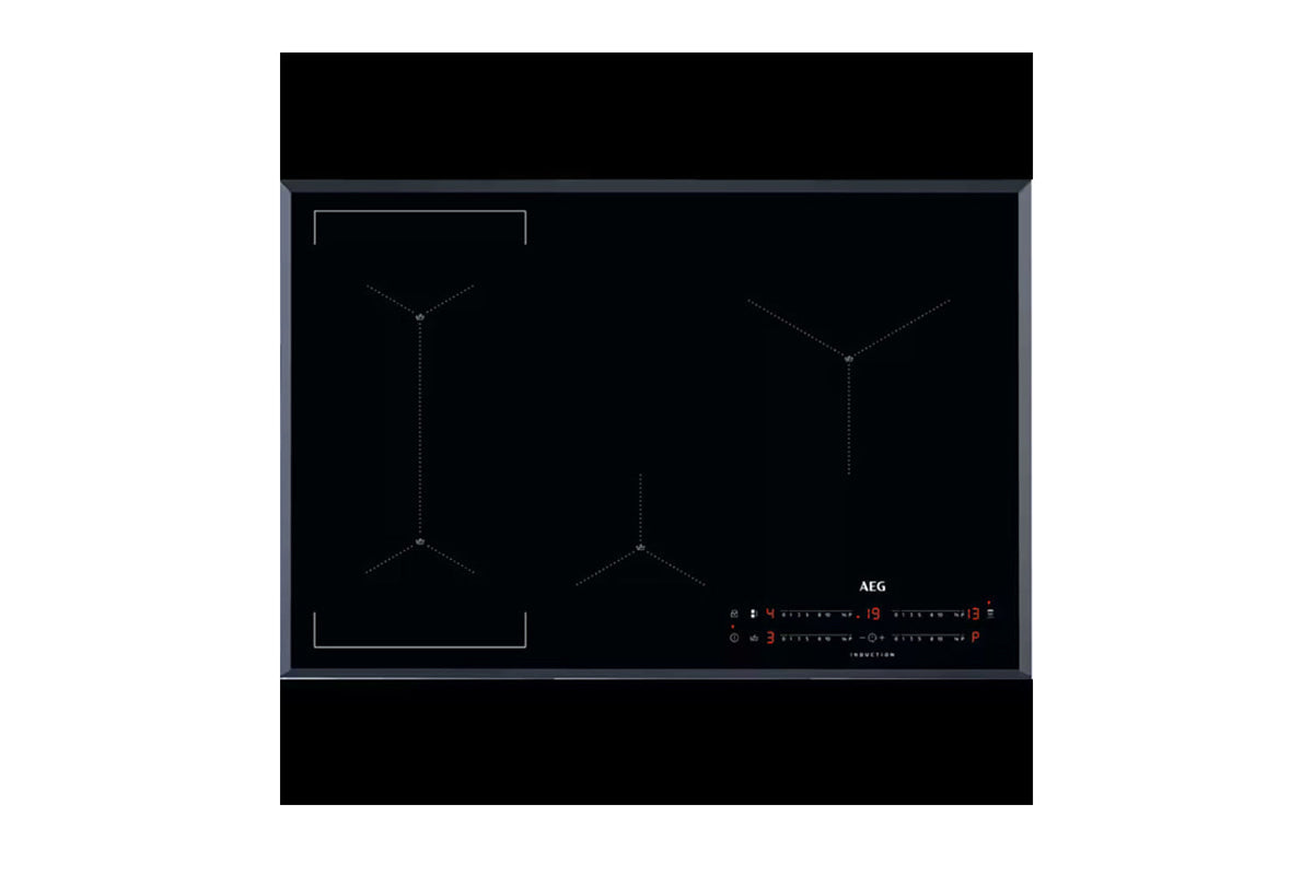 AEG 7000 SenseBoil 80cm 4 Zone Induction Hob | IAE84421FB | Black