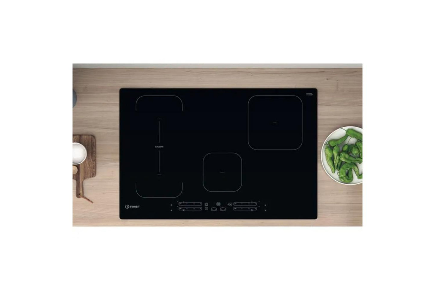Indesit 77cm Ceramic Glass Built-in Induction Hob | IB21B77NE