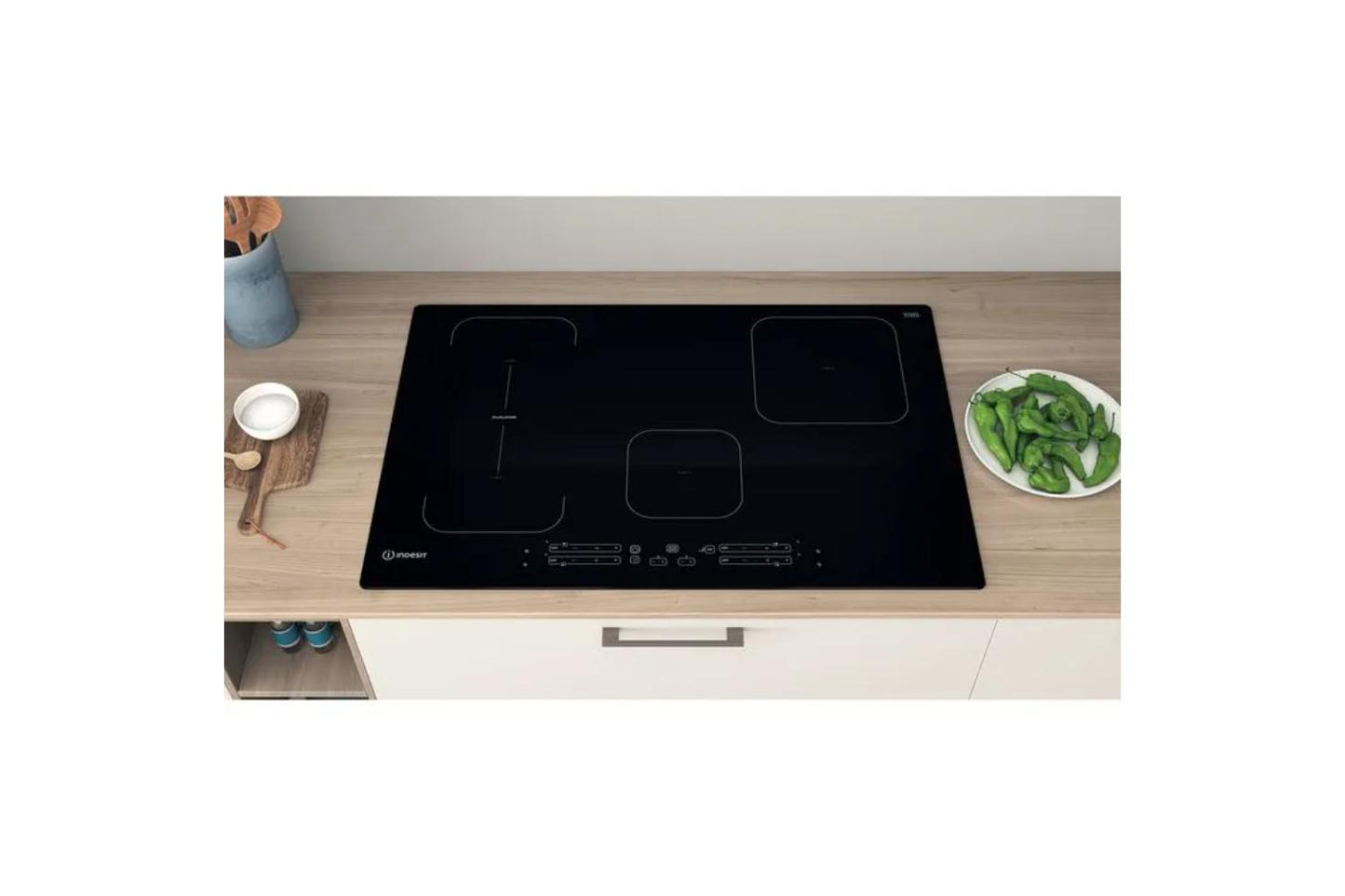 Indesit 77cm Ceramic Glass Built-in Induction Hob | IB21B77NE