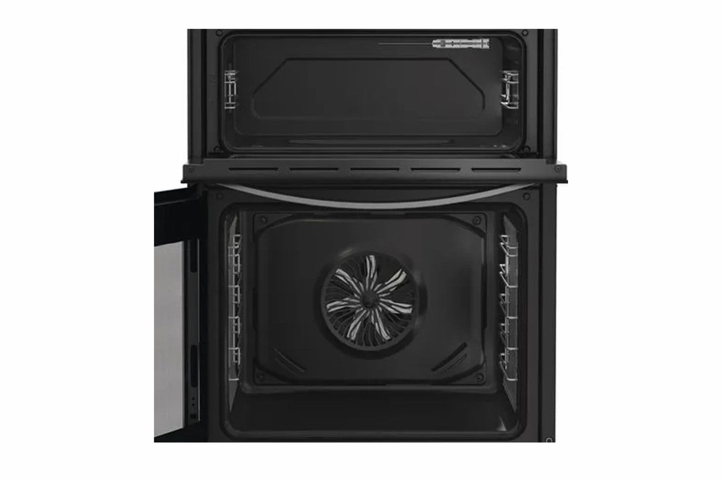 Indesit 60cm Freestanding Double Electric Cooker with Ceramic Hob | IDE6VDCS1