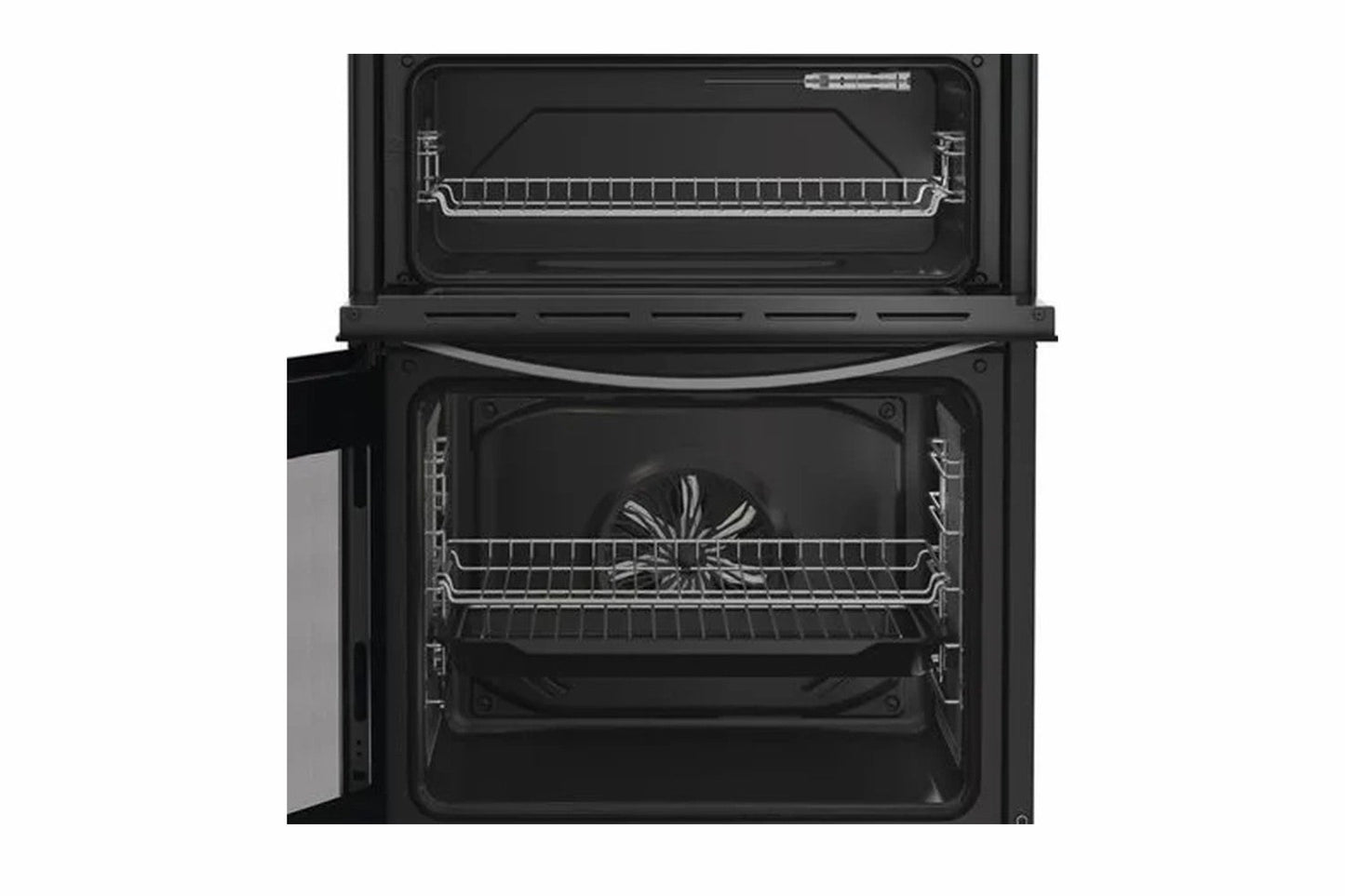 Indesit 60cm Freestanding Double Electric Cooker with Ceramic Hob | IDE6VDCS1