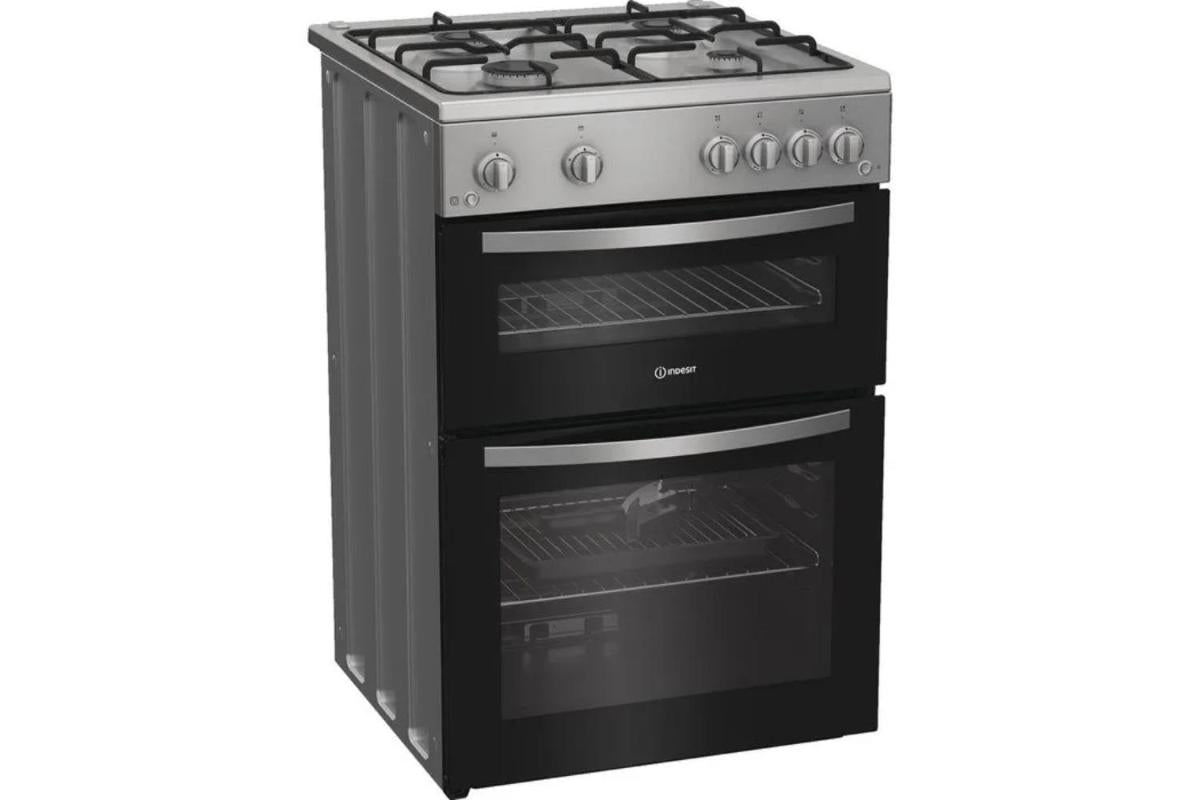 Indesit 60 cm Built-in Gas Double Cooker | IDG6GS | Silver