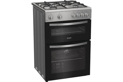 Indesit 60 cm Built-in Gas Double Cooker | IDG6GS | Silver
