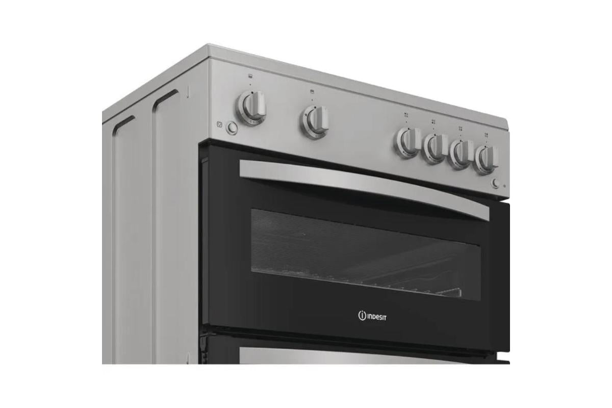 Indesit 60 cm Built-in Gas Double Cooker | IDG6GS | Silver