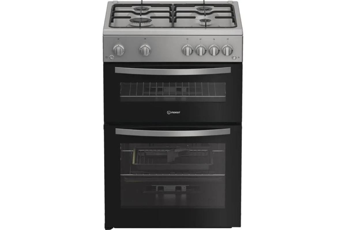 Indesit 60 cm Built-in Gas Double Cooker | IDG6GS | Silver