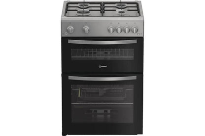 Indesit 60 cm Built-in Gas Double Cooker | IDG6GS | Silver