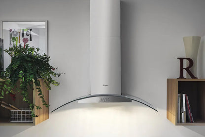 Indesit 60cm Wall Mounted Cooker Hood | IHGC65LMX