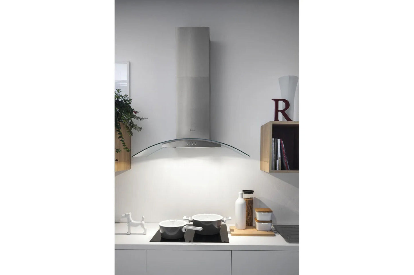 Indesit 60cm Wall Mounted Cooker Hood | IHGC65LMX