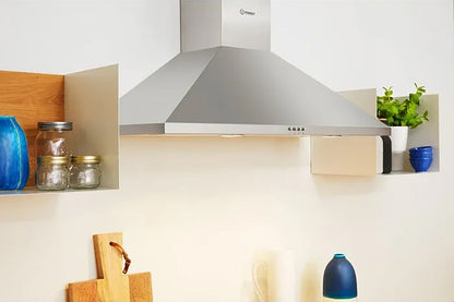 Indesit 90cm Chimney Cooker Hood | IHPC9.5LMX