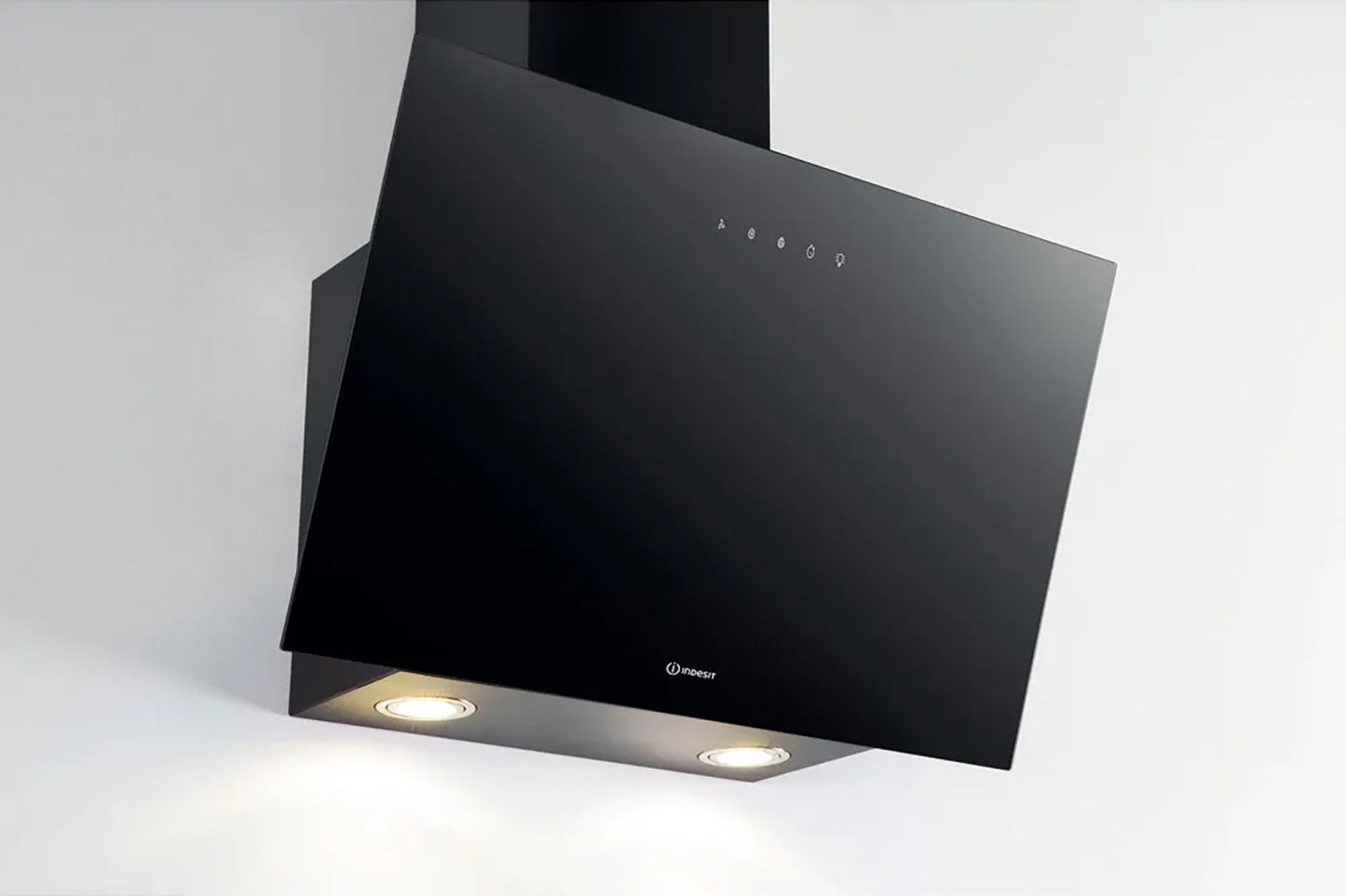 Indesit 60cm Angled Cooker Hood | IHVP62FLTK