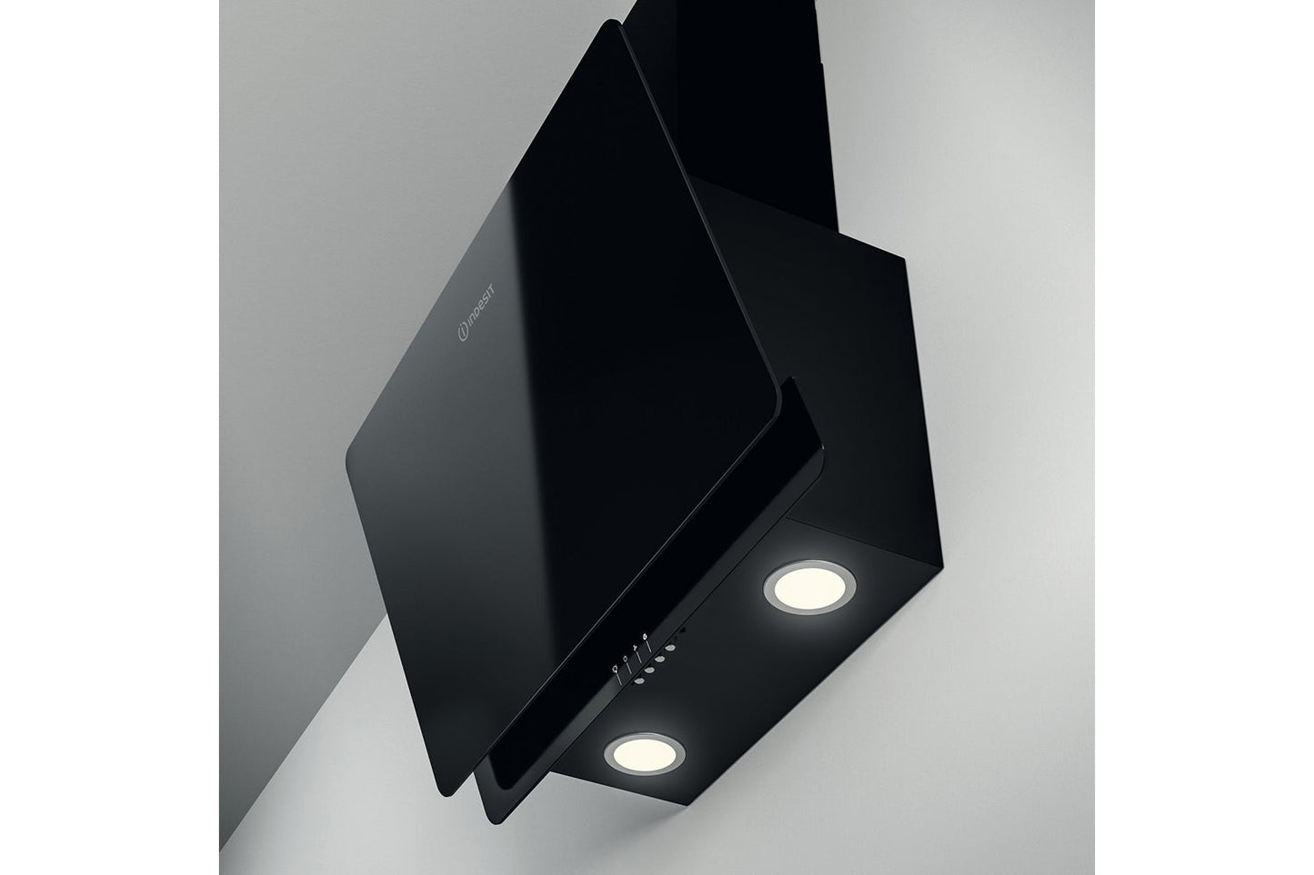 Indesit 60cm Angled Cooker Hood | IHVP65FLMK