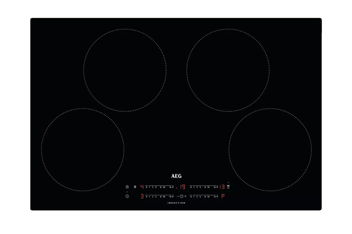 AEG 5000 Series 80cm 4 Zone Induction Hob | IKX84401CB | Black
