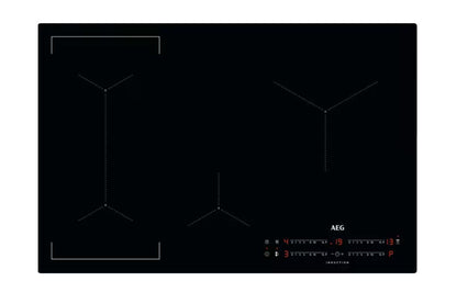 AEG 6000 Series 80cm 4 Zone Induction Hob | IKX84443CB | Black