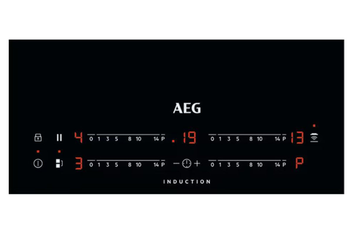 AEG 6000 Series 80cm 4 Zone Induction Hob | IKX84443CB | Black